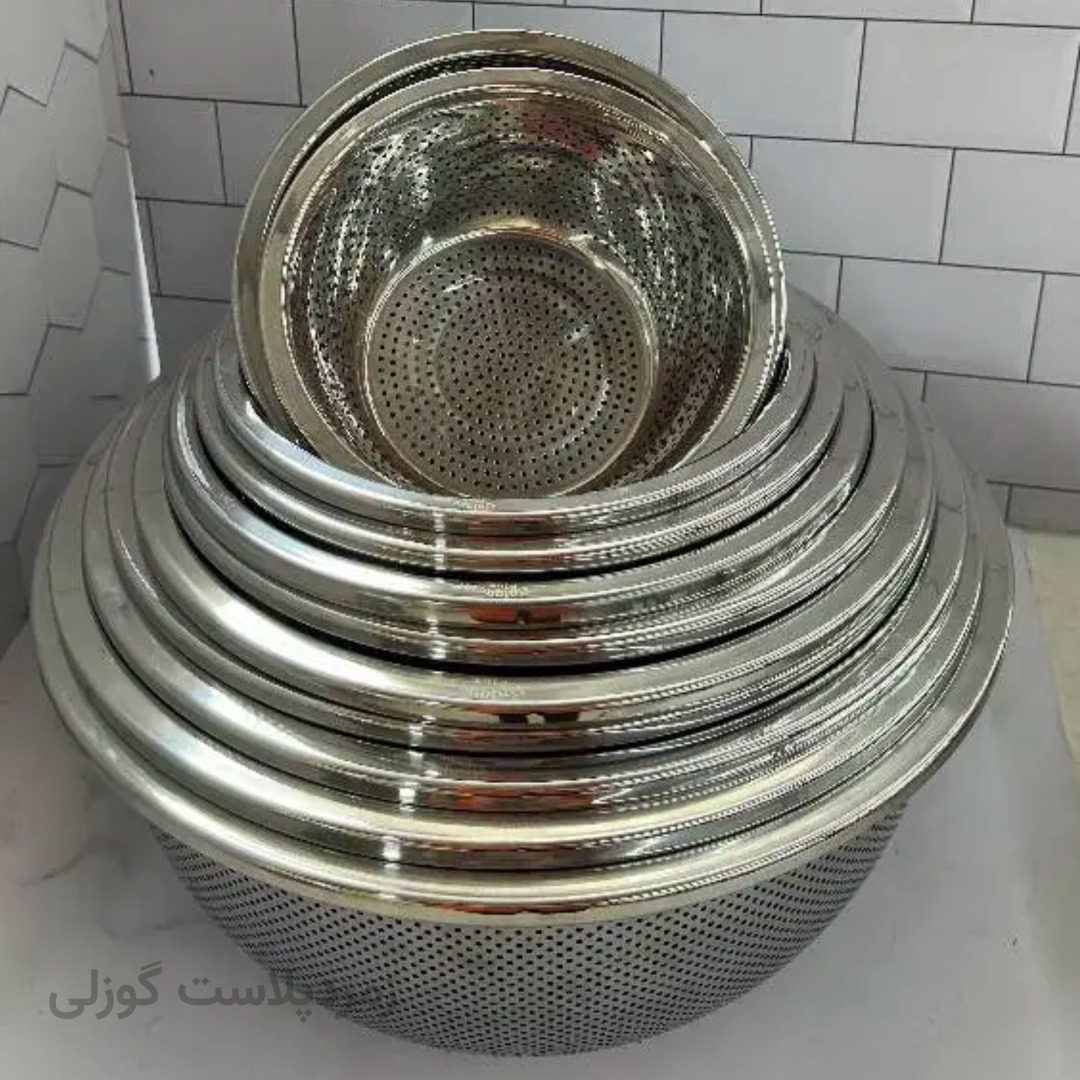 سرویس 11 پارچه آبکش استیل ضخیم