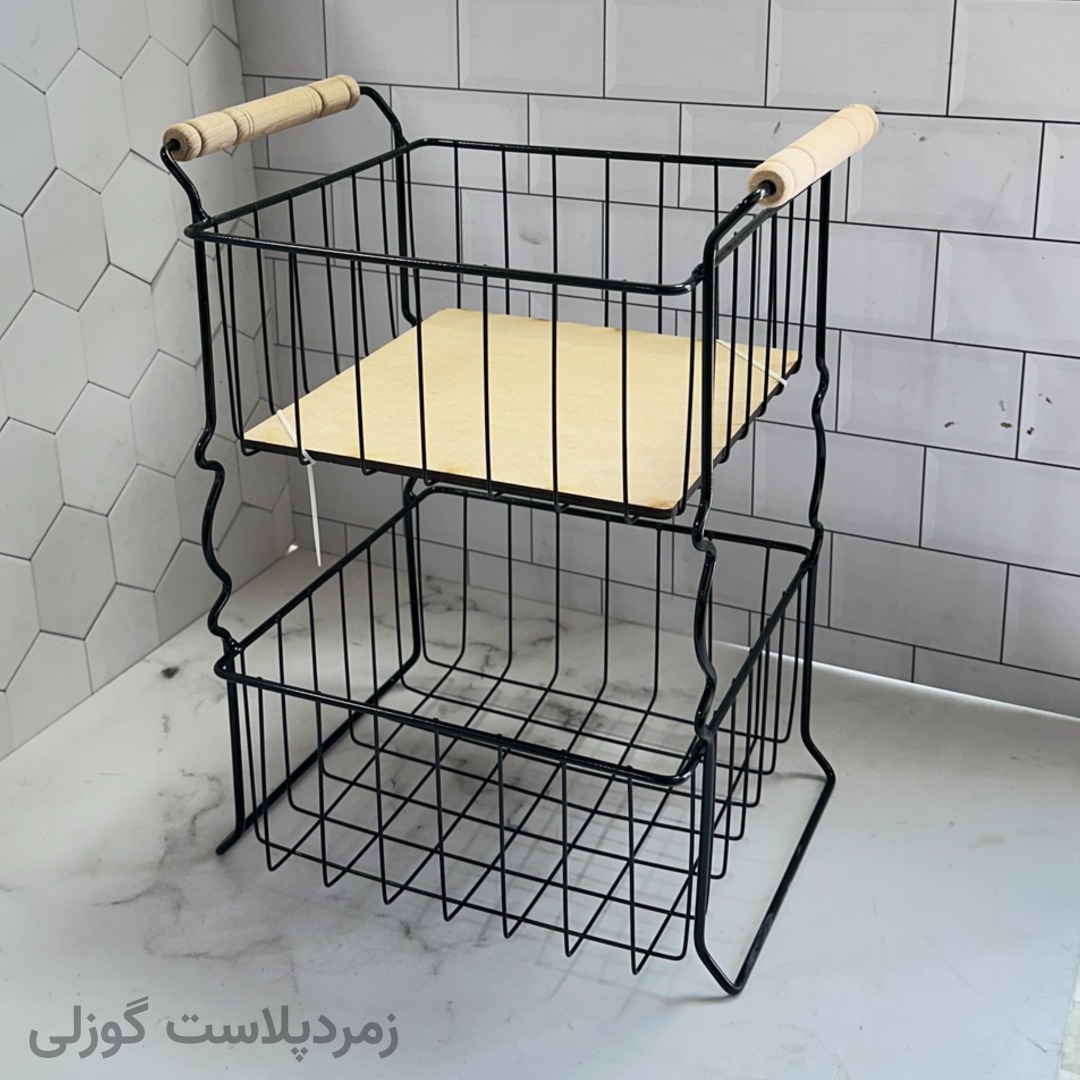 جا پیازی کف چوبی دوطبقه پرمیس